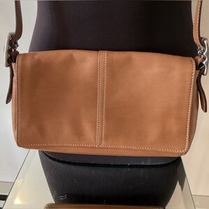 VTG y2k Coach Legacy Crossbody H043-9848 Supple Cow Hide Tan Leather Clean !